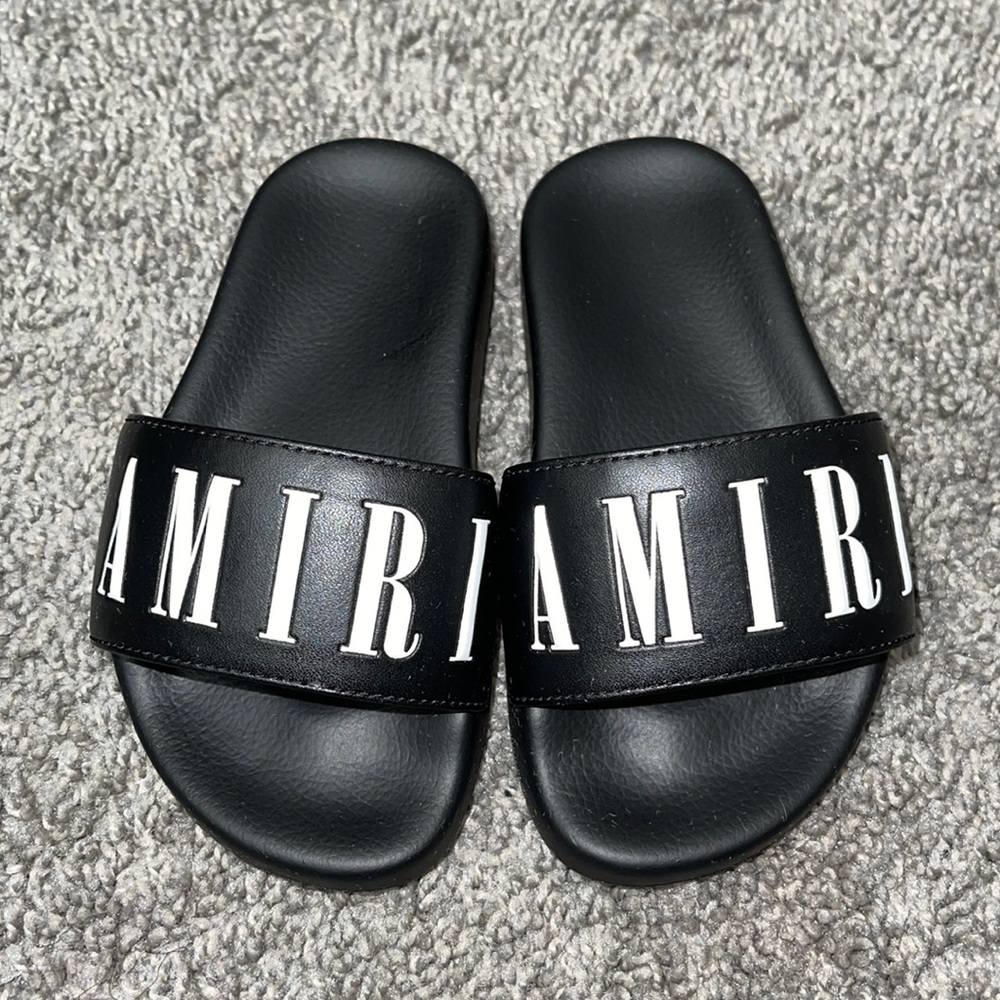 AUTHENTIC AMIRI POOL SLIDES